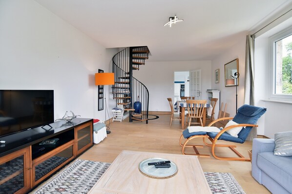 Living area - Les Grès roses - Appartement cosy sur la côte (Fréhel)