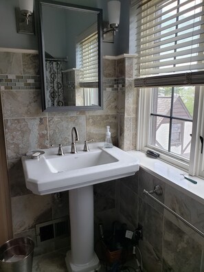 Bathroom - 1 time rental July 18 to 28,7 day min. 2 mi to EAA.Mansion on water,sleeps 10. (Oshkosh)