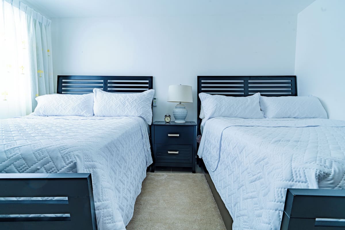 Habitación doble | Tabla de planchar con plancha y wifi gratis