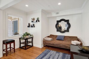 Living area - Sea Sight D: Azure 2BR Gem (Tybee Island)