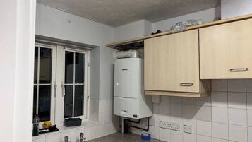 Shared Dormitory, 1 Bedroom, Smoking, Patio | Private kitchen