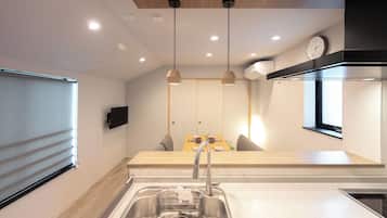 Fridge, microwave, toaster, rice cooker