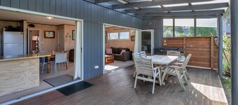 Laid-Back Kiwi Bach Steps from the Beach