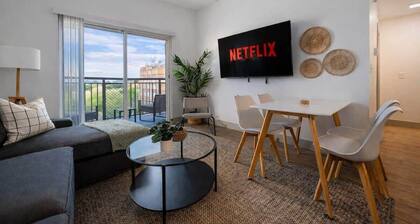 Modern 4BR with Balcony and City Skyline Views
