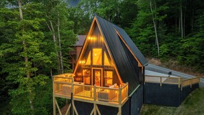 Exterior - Luxury A-Frame w/ Hot Tub (Sevierville)