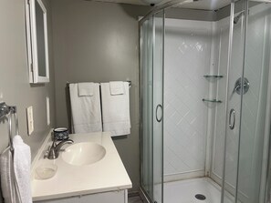 Towels, soap, toilet paper