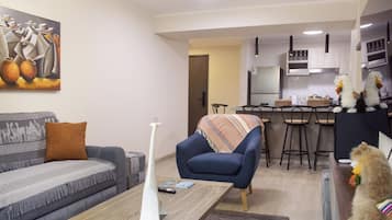 Luxury Apartment, Lanai, Sea View | Living area