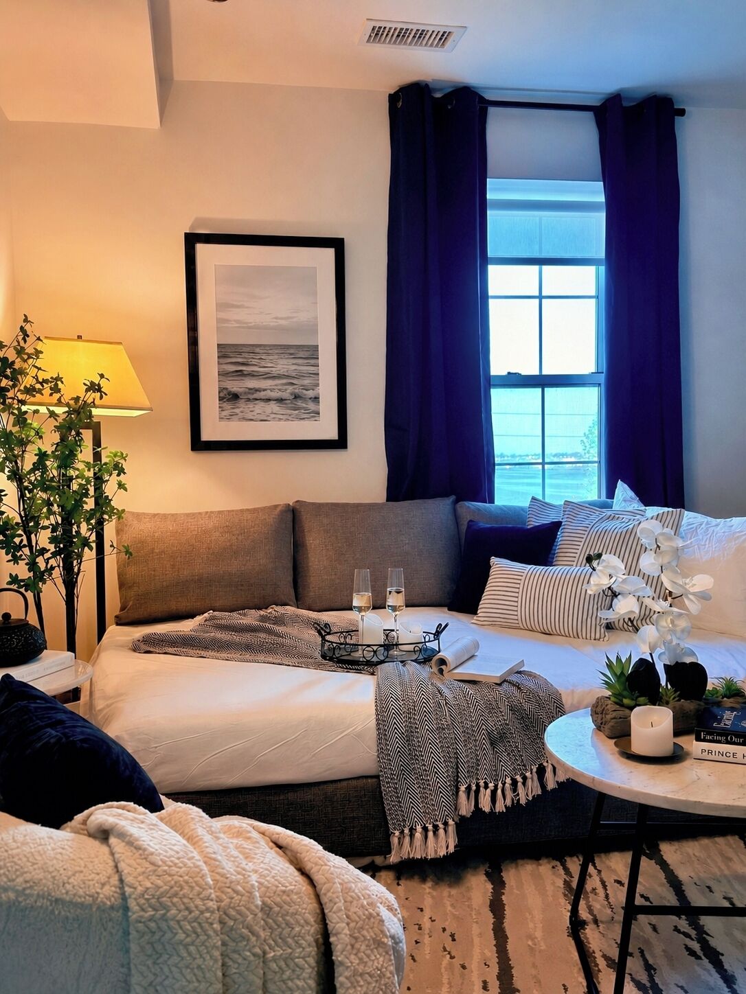 Deluxe Apartment, Bay View | Living area | LED TV