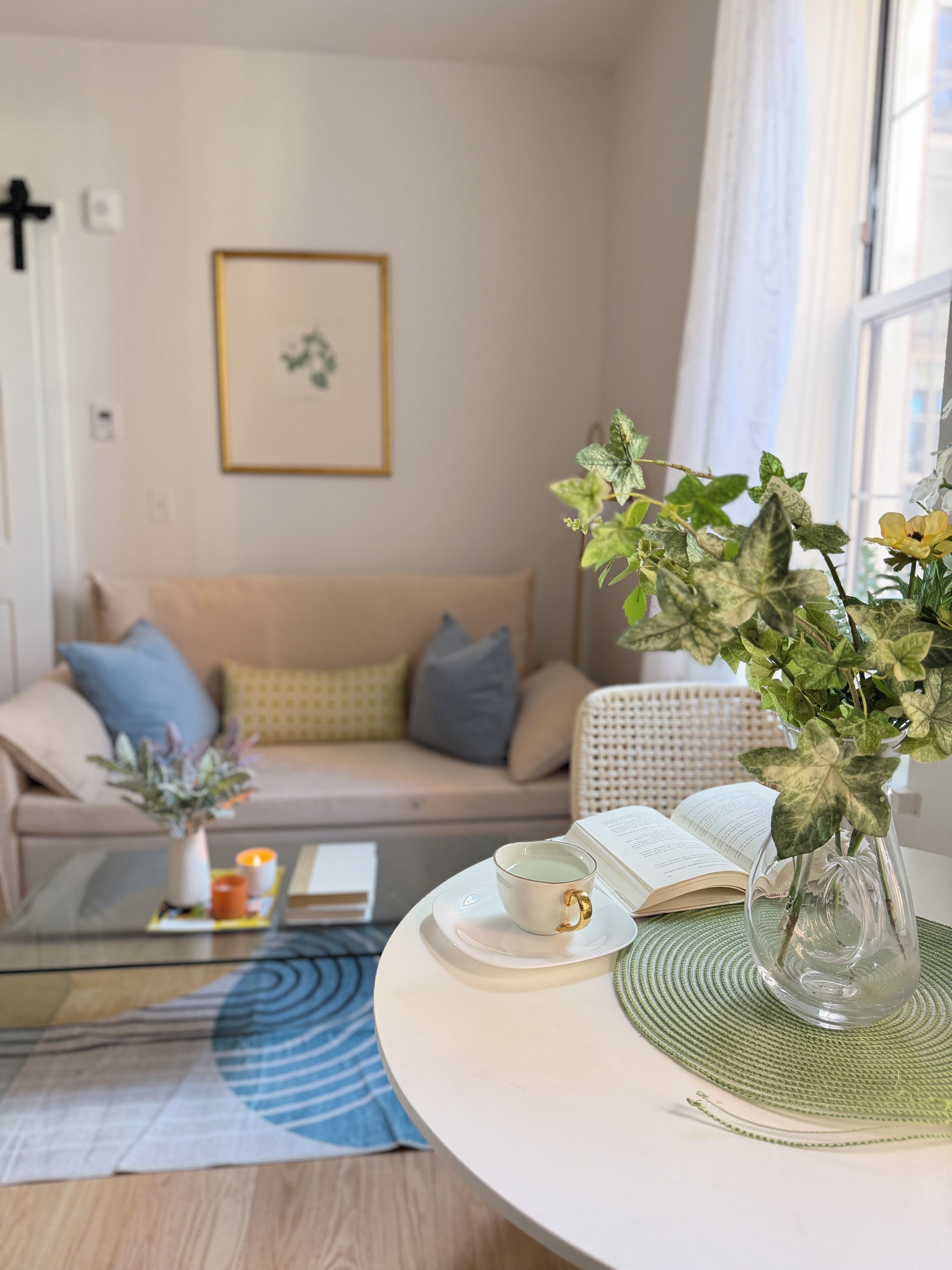 Economy Apartment, Courtyard View | Living area