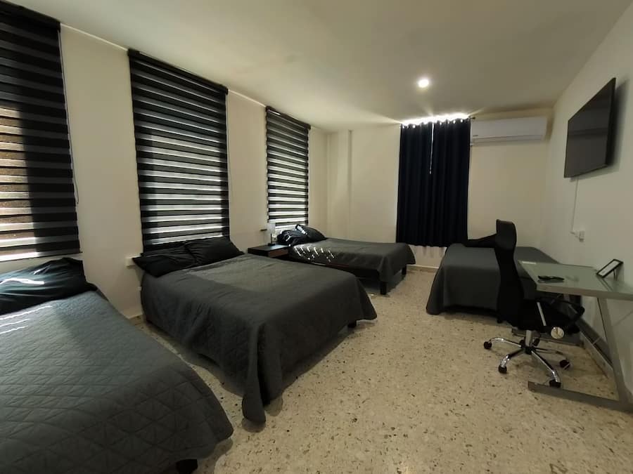 Desk, laptop workspace, free WiFi