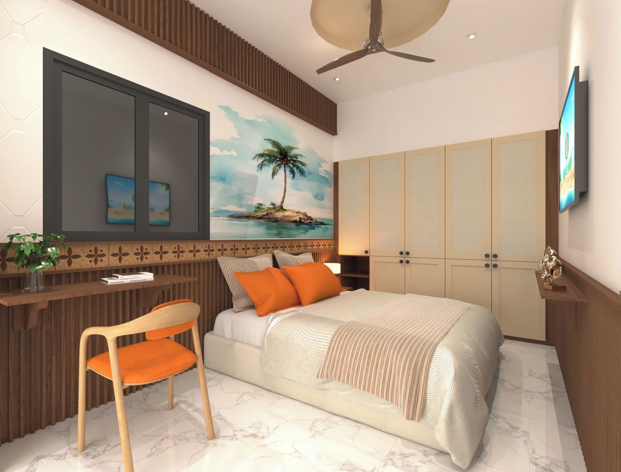 Family Room, Balcony | Minibar, bed sheets