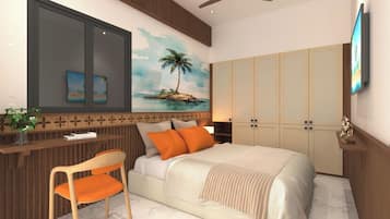 Family Room, Balcony | Minibar, bed sheets