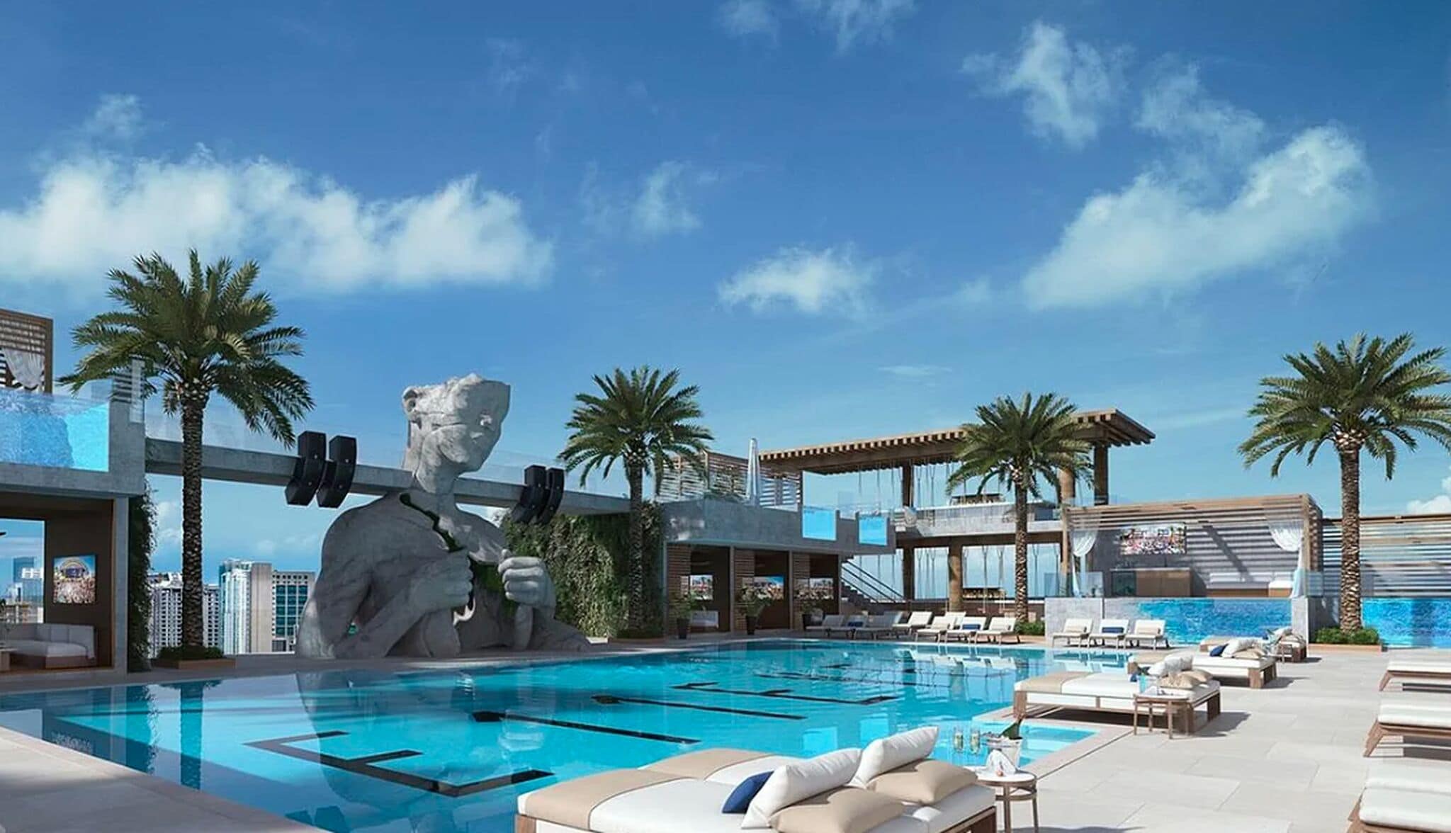 Superior Studio, 1 King Bed, City View | Pool | Outdoor pool