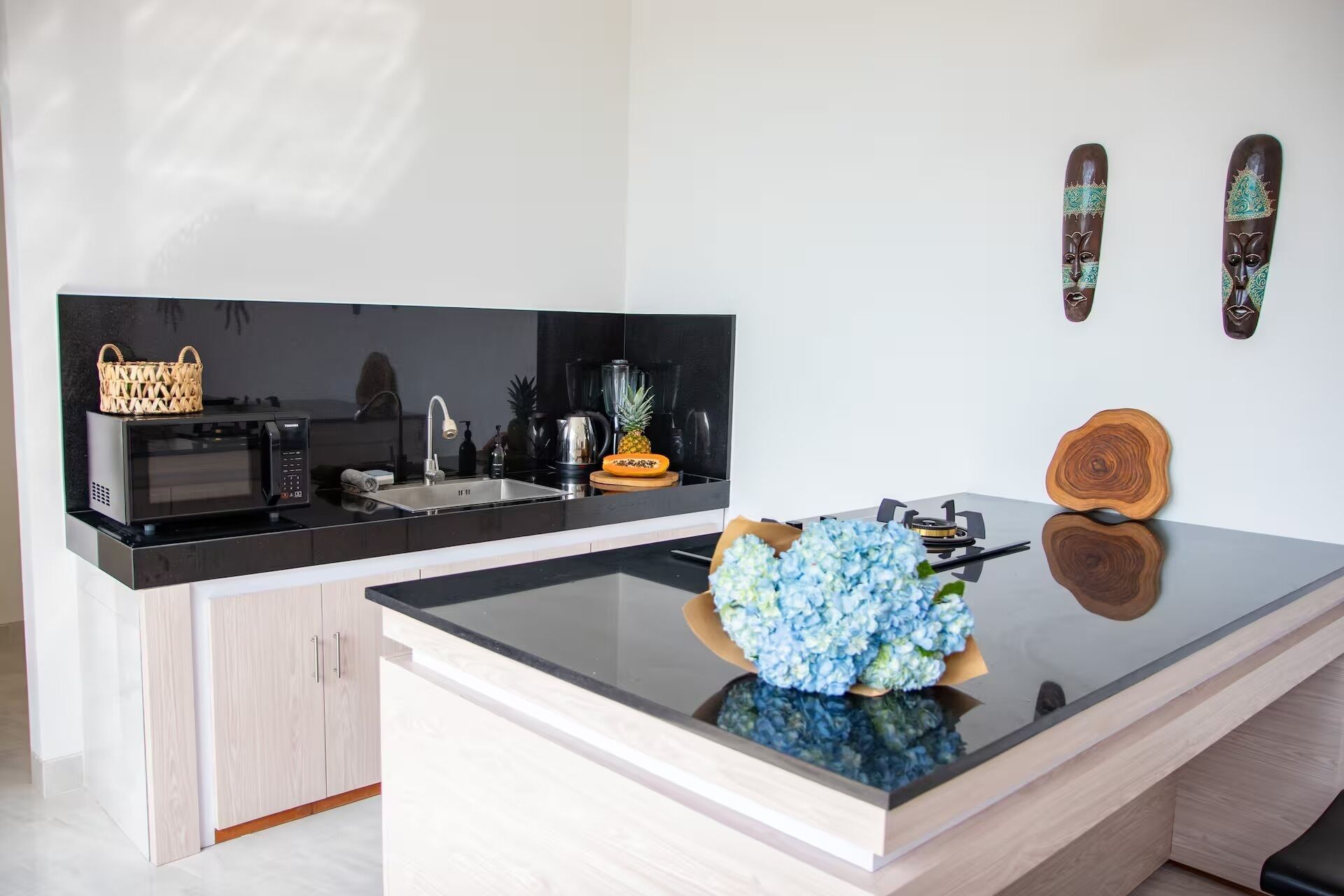 Design Villa, 2 Bedrooms, Private Pool | Private kitchen | Electric kettle, eco-friendly cleaning products, paper towels