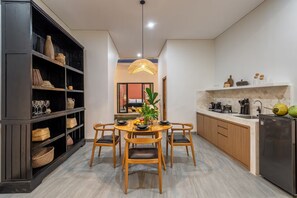 ดีลักซ์วิลล่า, 2 ห้องนอน, สระว่ายน้ำส่วนตัว | ร้านอาหาร