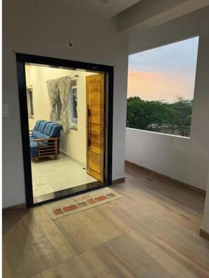 Interior - Elegant 2BHK Holiday Home with Terrace, Wi-Fi & Easy Airport Access (Godāvari)