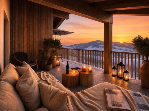 Ski-in/ski-out chalet with sauna and garden