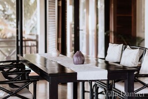 Dining - Villa Damrei - 3-bedroom villa in welcoming Krong Siem Reap with AC (Krong Siem Reap)