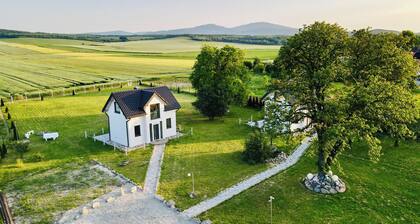 Nuka House — Peaceful cottage with garden, jacuzzi and views of the Mountains