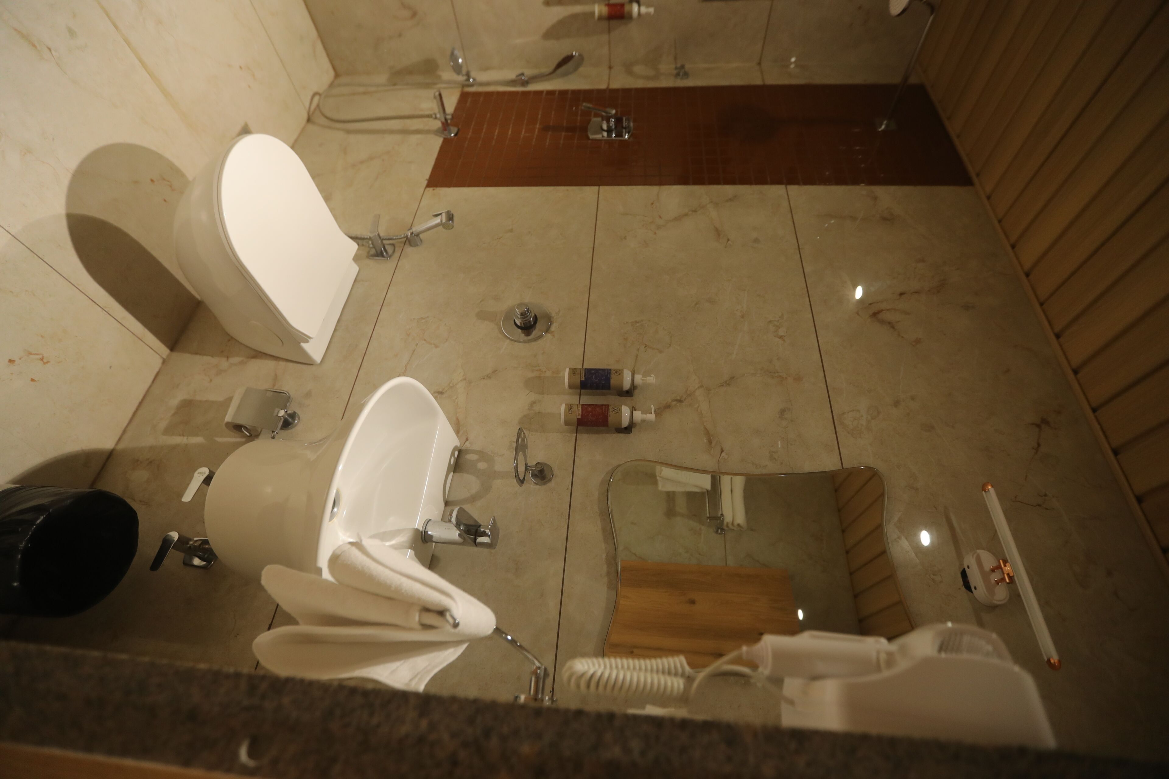 Deluxe Room | Bathroom | Shower, hair dryer, towels, shampoo