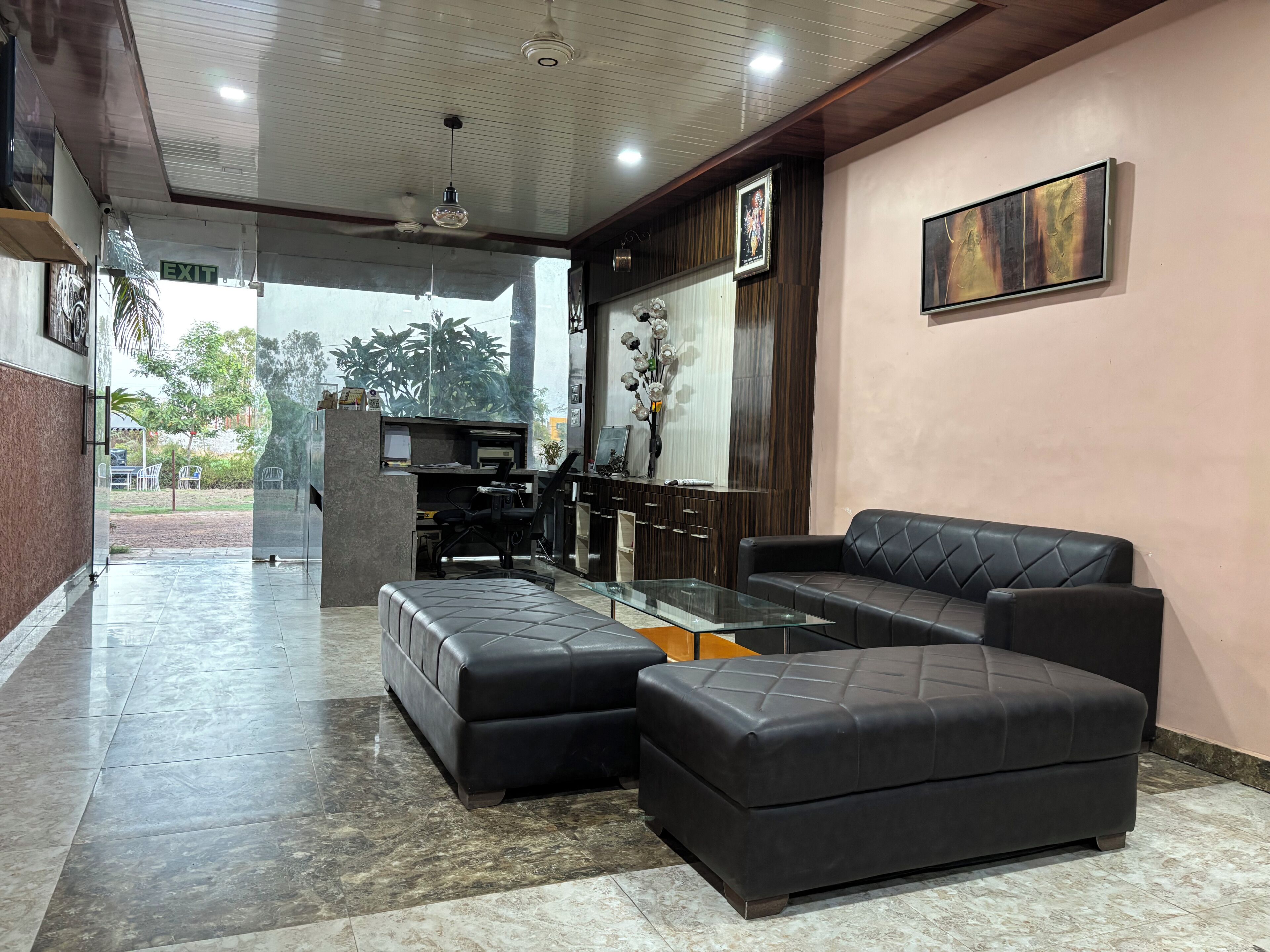 Sala de estar en el lobby