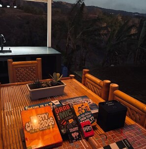 Outdoor dining - CAELO- Peaceful Mountain View Rive (Pililla)