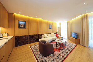 Een 40-inch flatscreentelevisie met digitale zenders