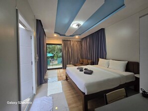 Habitació doble Deluxe, balcó, vistes al jardí | Wifi gratuïta 
