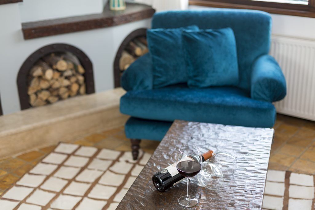 Romantische vierpersoonskamer, uitzicht op stad | Interieur