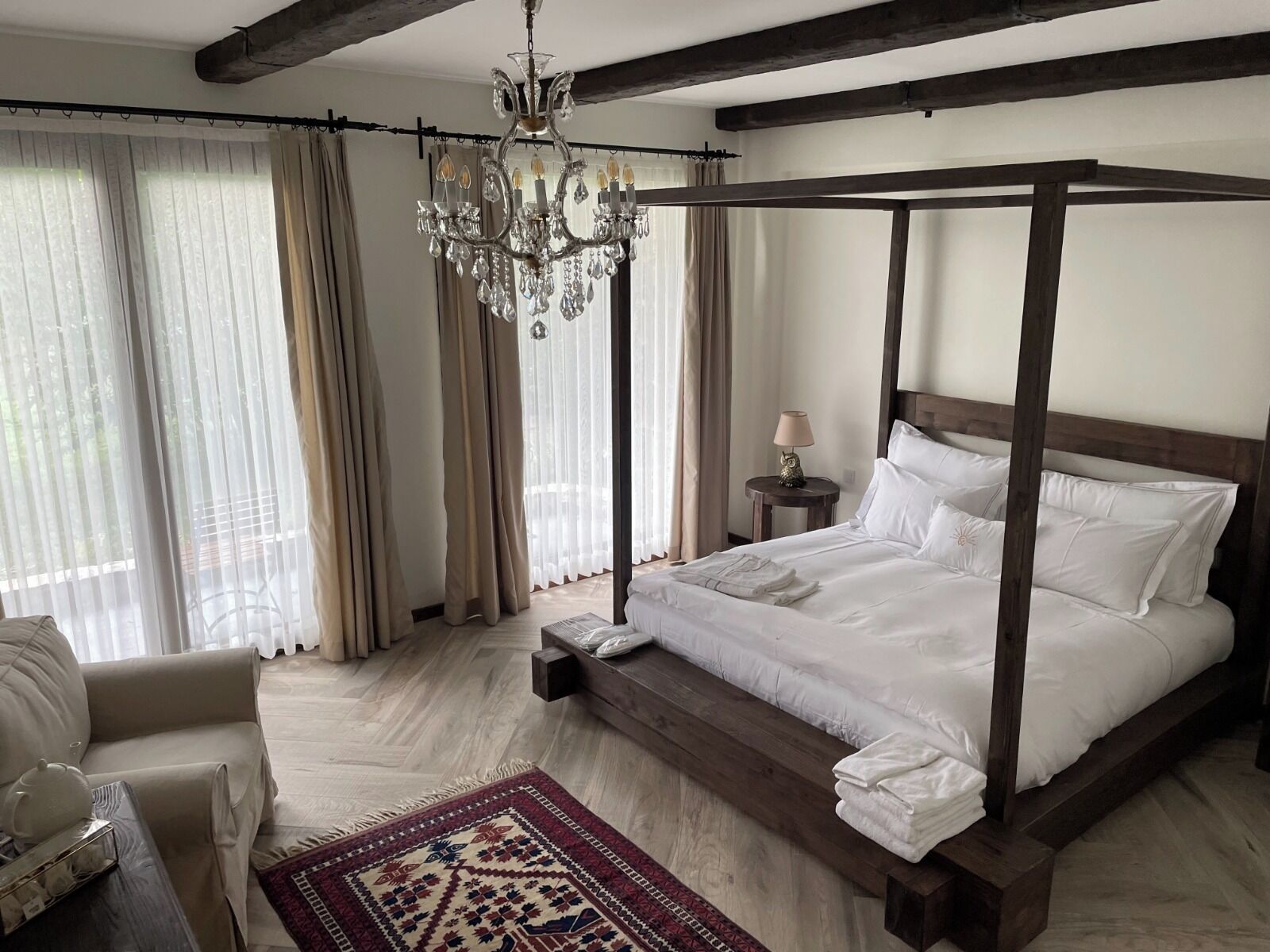 Phòng đôi Deluxe, quang cảnh vườn | Minibar, truy cập Internet không dây miễn phí, bộ trải giường 