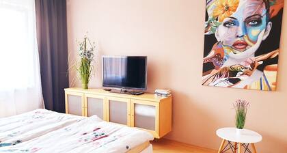 Apartment TERMINAL near train- bus station, beautiful view of the Hron river