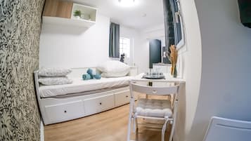 Wi-Fi de cortesia, roupa de cama