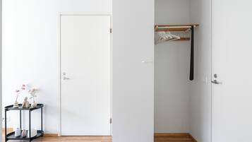 Blackout drapes, iron/ironing board, free WiFi