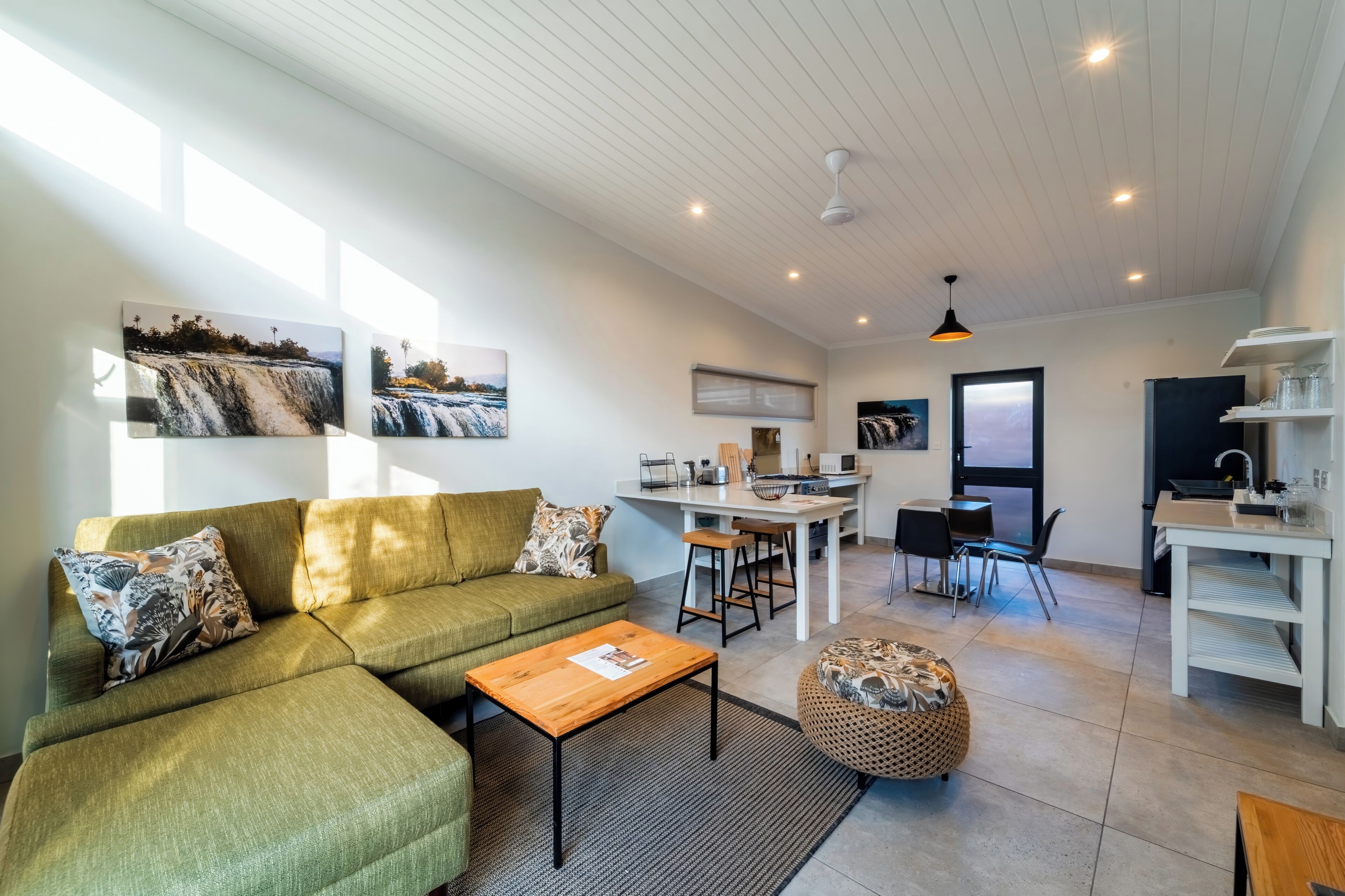 Deluxe Apartment, Patio | Living area