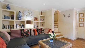 TV, DVD player, stereo