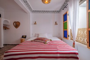 Comfort Double or Twin Room, Courtyard View | In-room safe, blackout curtains, iron/ironing board, free WiFi - Riad Fabi (Marrakech)