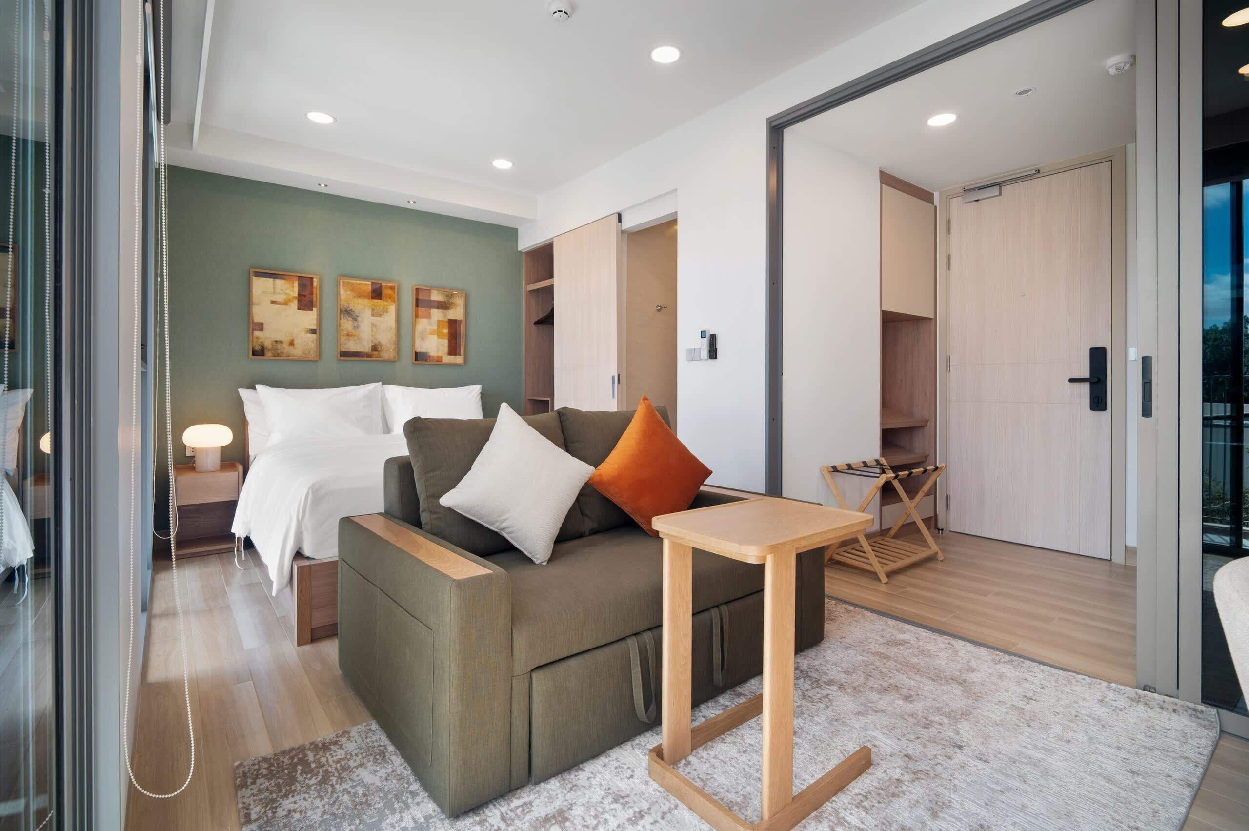 อพาร์ทเมนท์ (2 Bedrooms) | 2 ห้องนอน, ตู้นิรภัยในห้องพัก, พื้นที่ทำงานแบบใช้แล็ปท็อป