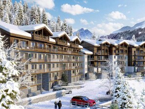 Exterior - Cozy apartment, mountain view - 4 guests (Courchevel 1650)
