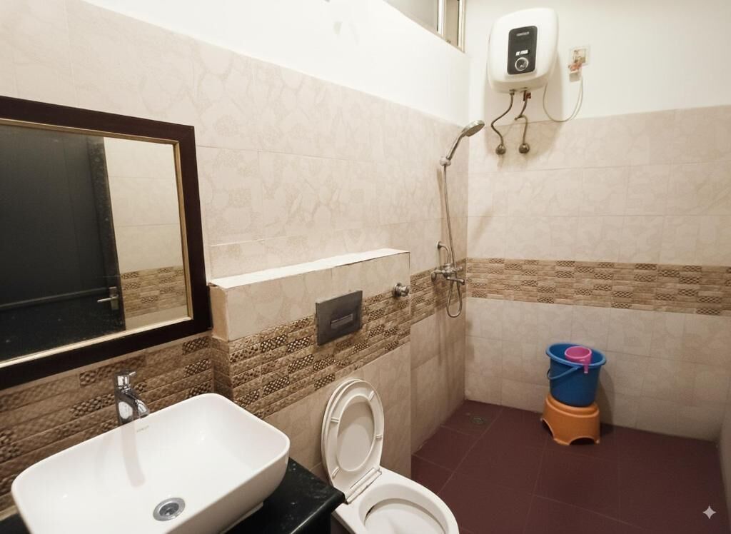 Ducha, artículos de tocador gratuitos, jabón, shampoo