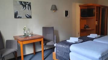 Blackout drapes, iron/ironing board, free WiFi