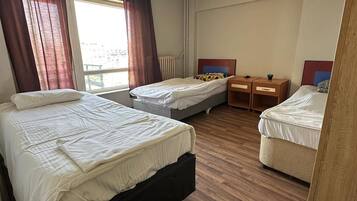 Twin Room, Balcony, City View | Desk, free WiFi