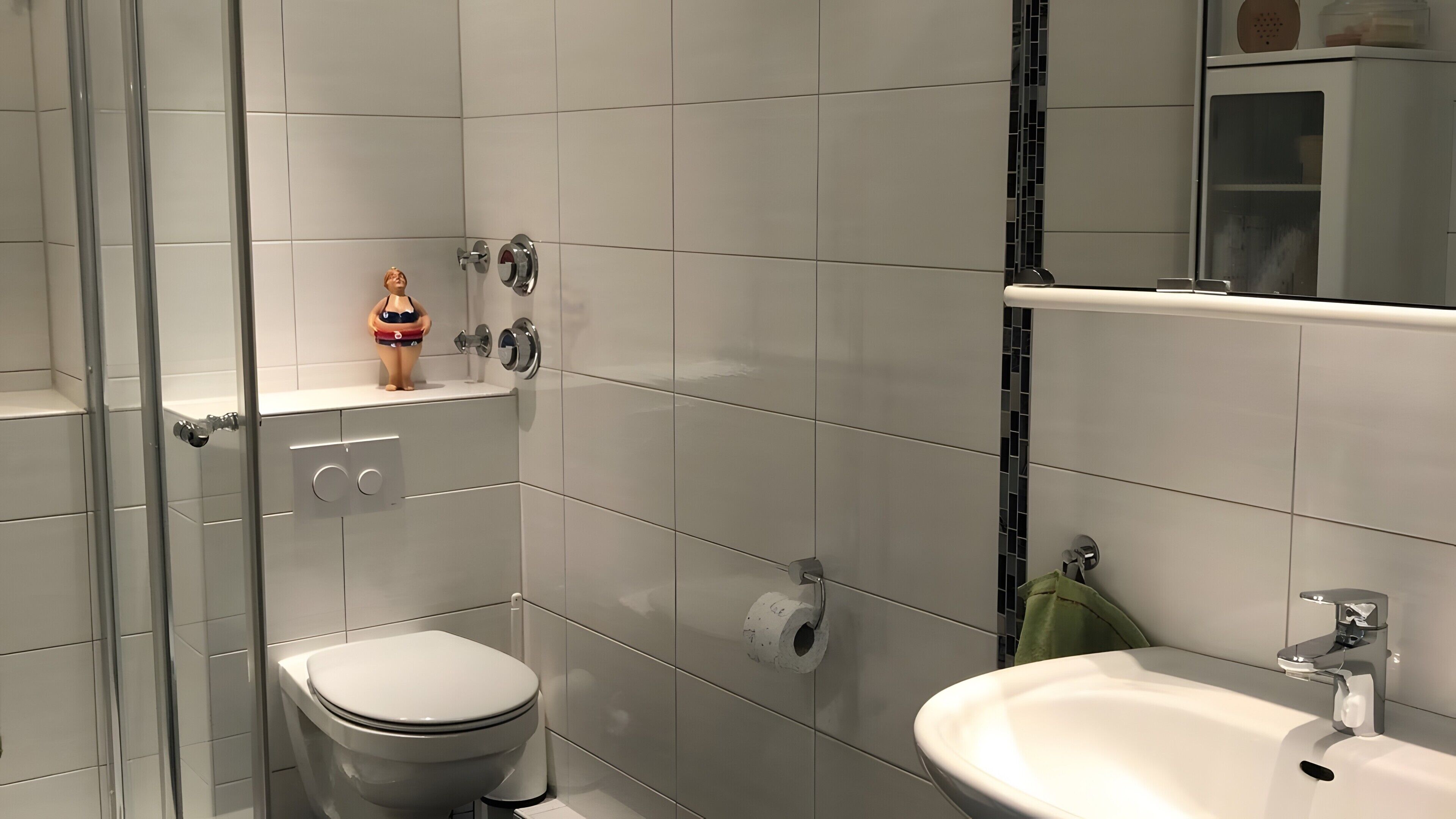 Een douche, een haardroger