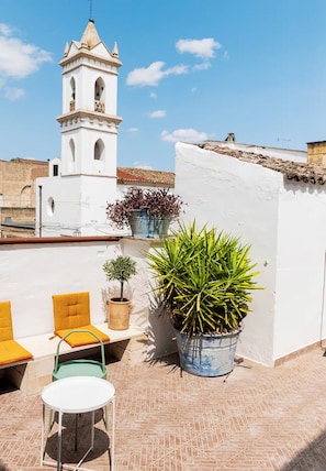 Terrace/patio - Vacation home in the historic center (Bernalda)