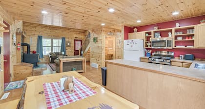 3 Mi to Ausable River! Forest Retreat w/ Fire Pit