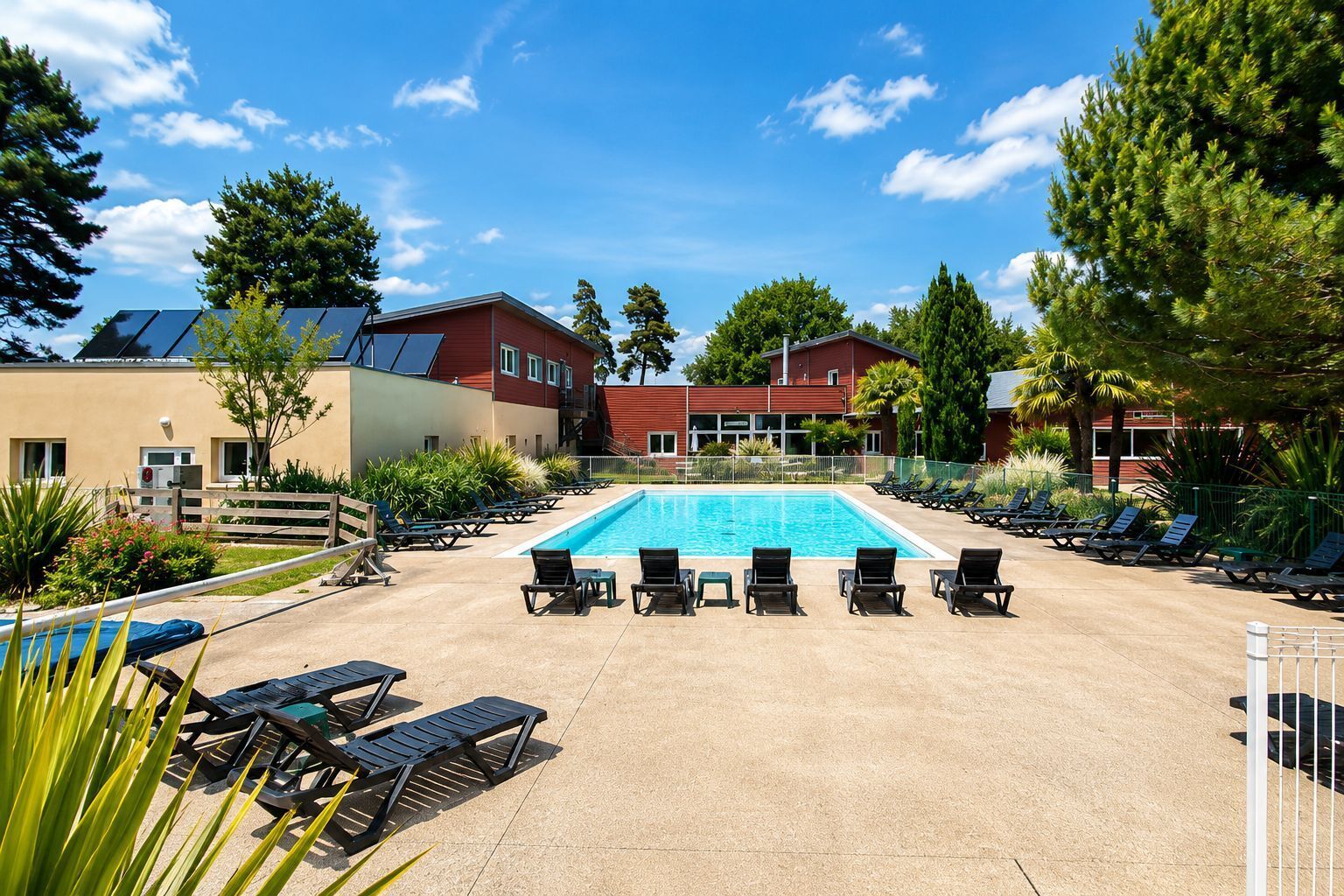 A heated pool