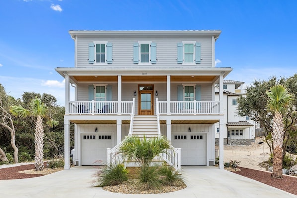 Exterior - Oceanside Home with Elevator in Atlantic Beach, NC! (Once Upon a Tide) (Atlantic Beach)