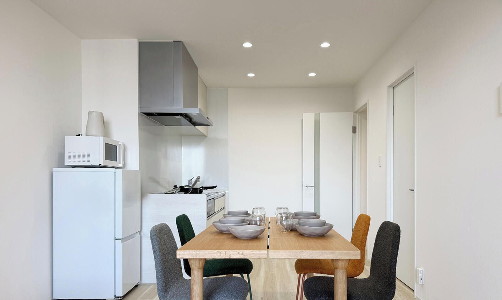 City Apartment | Living area | 65-inch Smart TV with cable channels