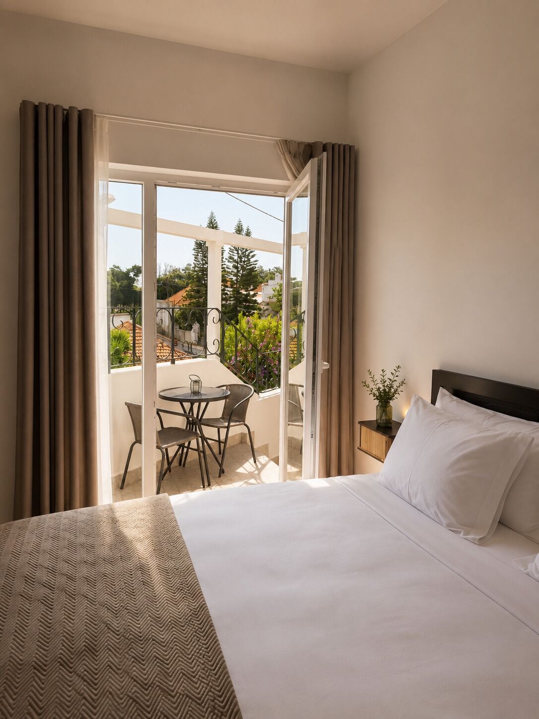 Comfort Double Room, City View | In-room safe, blackout curtains, free WiFi, bed sheets