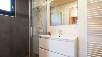 Shower, hair dryer
