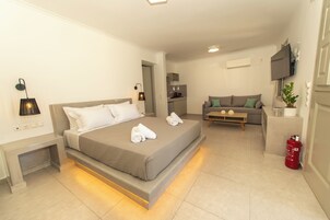 Junior Suite, Balcony, Sea View | Premium bedding, blackout drapes, soundproofing, iron/ironing board
